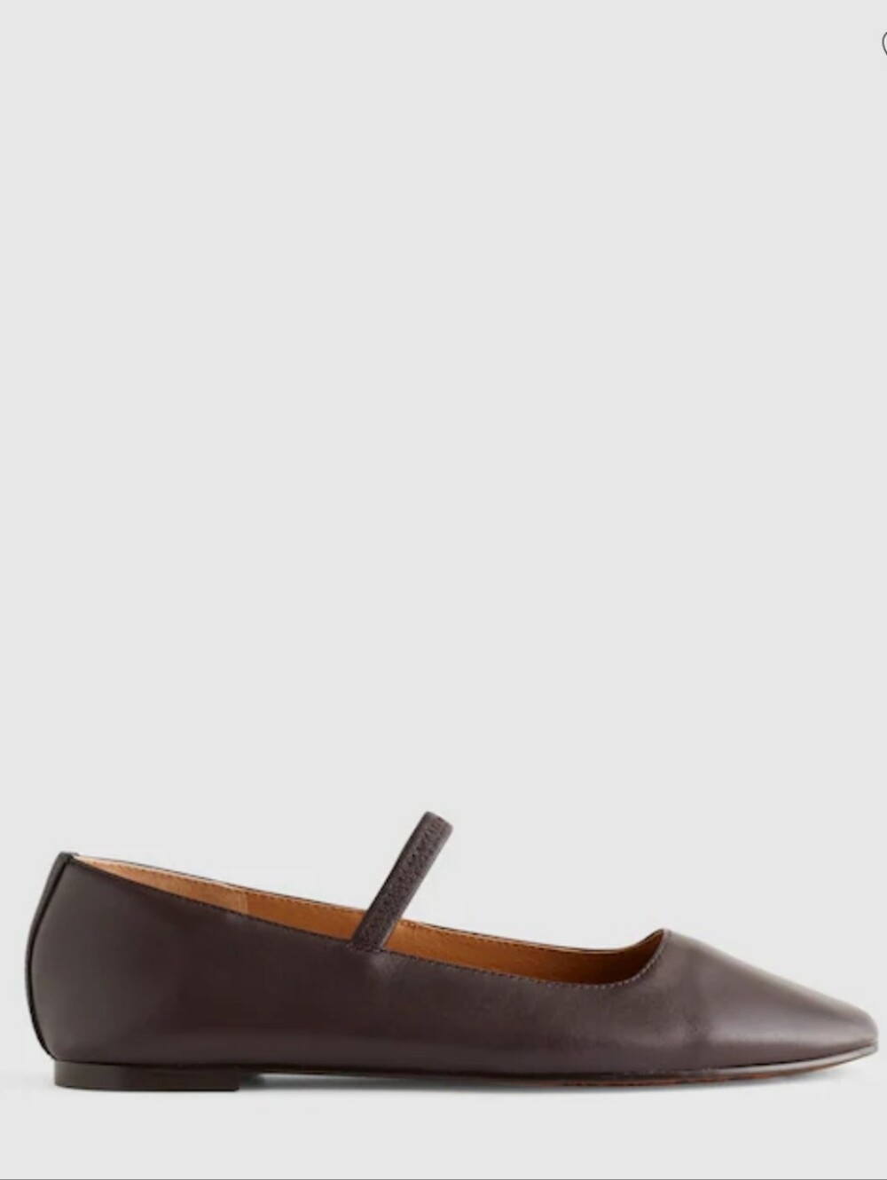 Madewell The Greta Mary Jane Flat - Coffee Bean